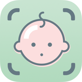 Smiling baby face